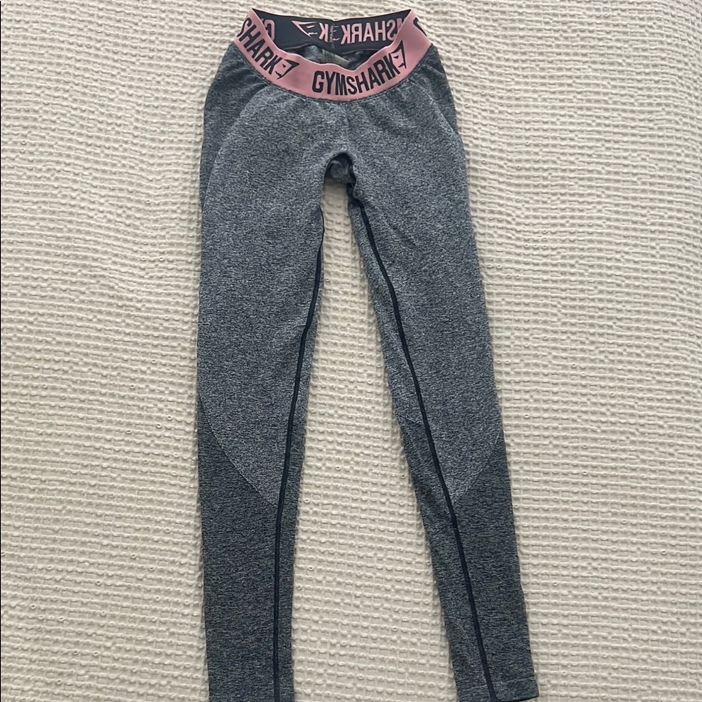 Gymshark Gray and Pink Leggings for Activewear